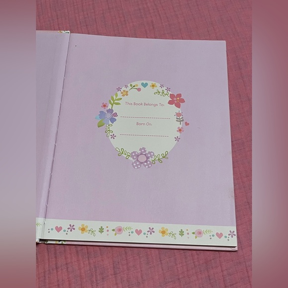 Stepping Stones Pink Baby Girl Phot Memory Album Book - Picture 3 of 4